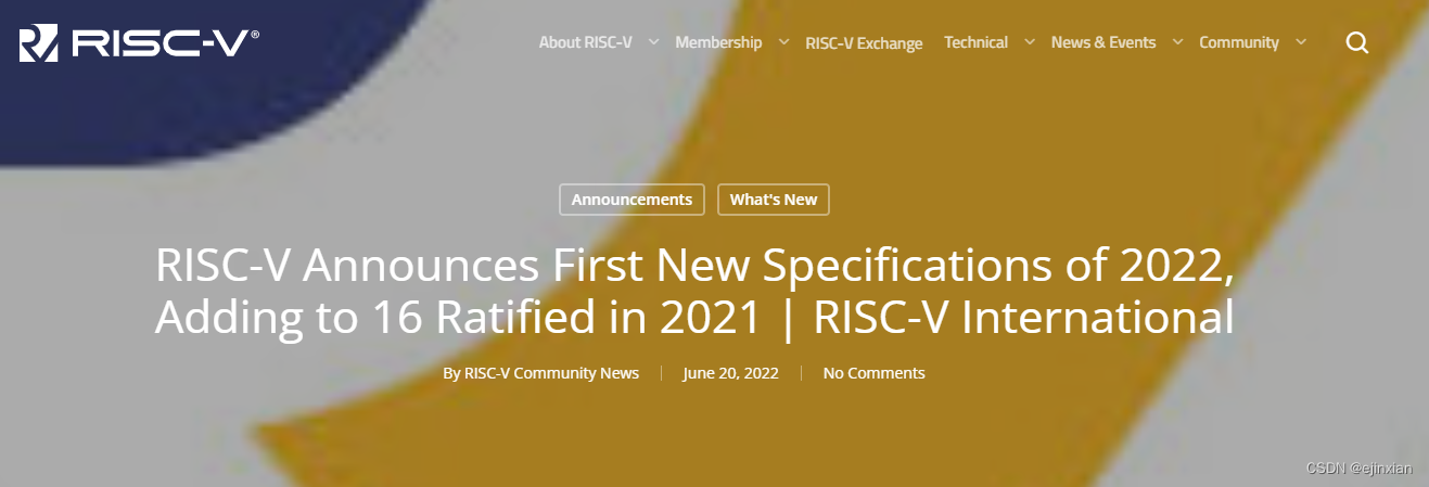 New specification of risc-v chip architecture