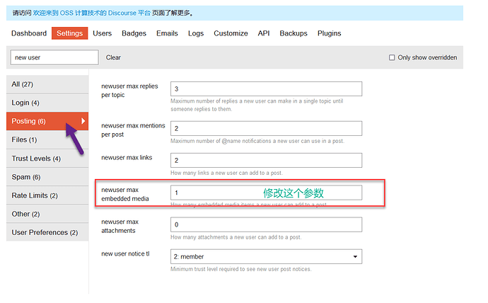 Discover the number of media new users can insert