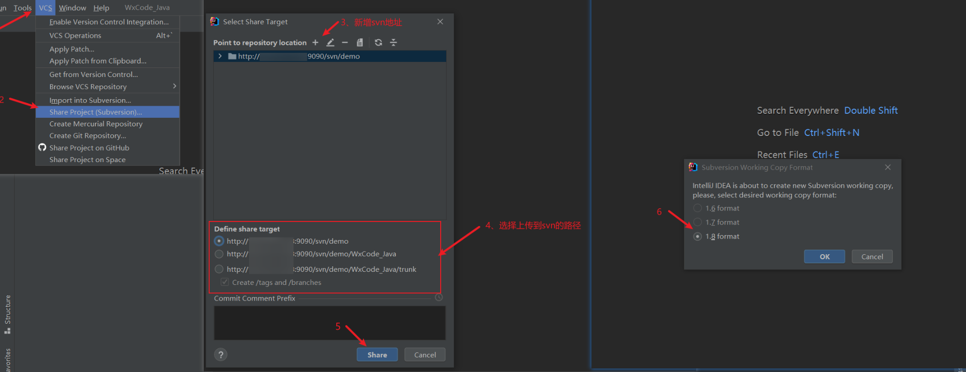 Idea integrates common functions of SVN code management