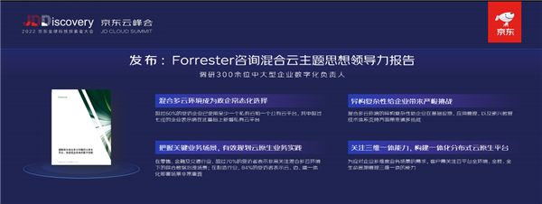 JD cloud and Forrester consulting released a hybrid cloud report that cloud Nativity has become a new engine driving industrial development