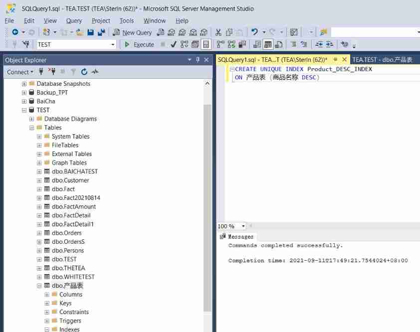 Bi-sql index
