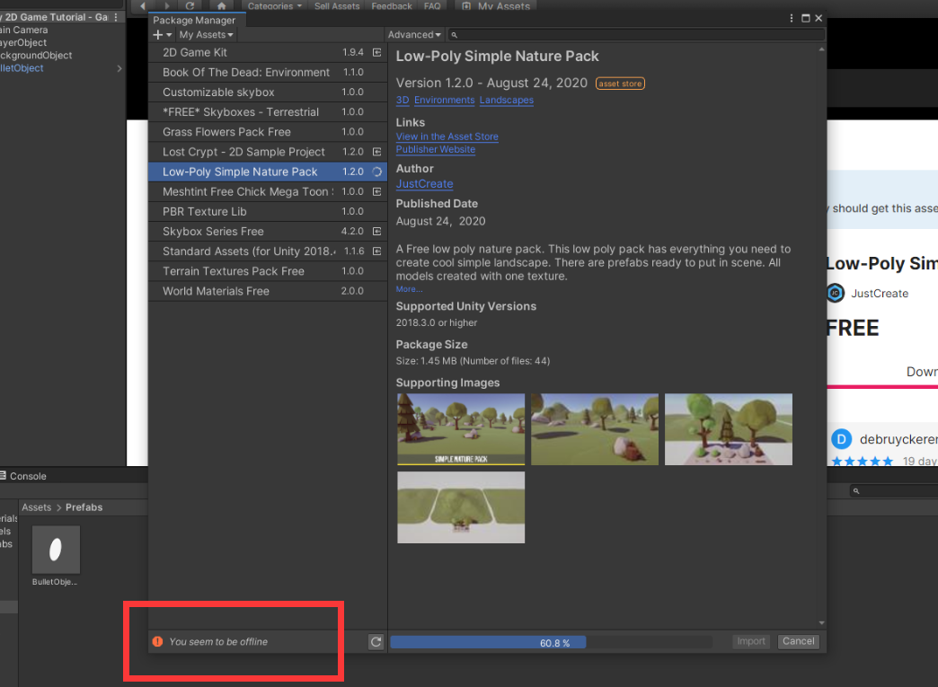 Unity解决Package Manager“You seem to be offline”