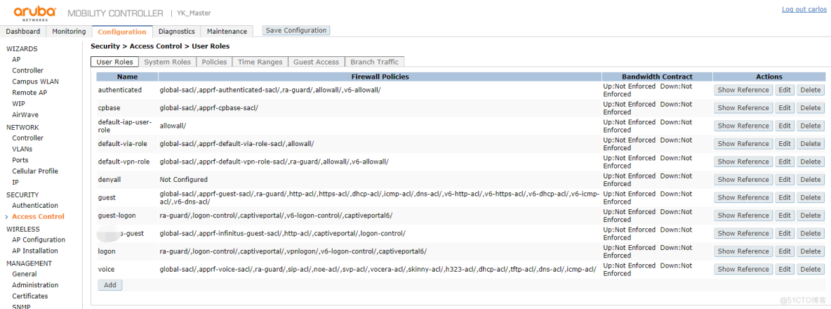 Aruba learning notes 04 Web UI -- Introduction to configuration panel