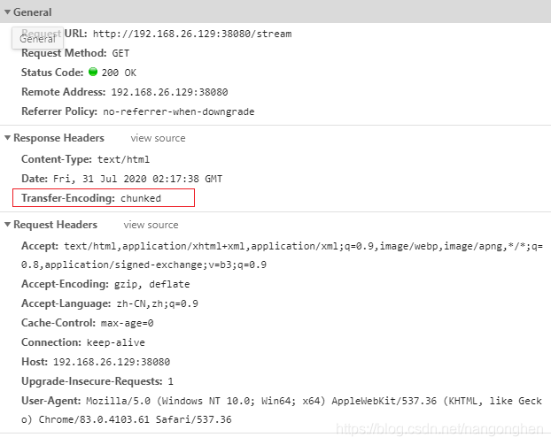 golang gin框架进行分块传输