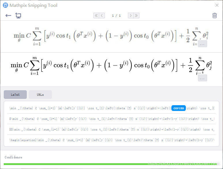Mathpix formula extractor