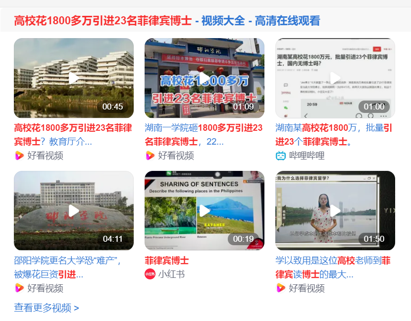 Colleges and universities have introduced 23 Philippine doctors with heavy funds, and the relevant departments have launched an investigation!