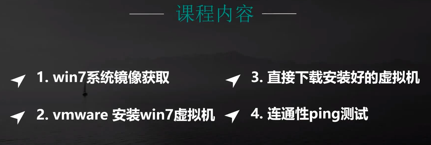 1-6 build win7 virtual machine environment
