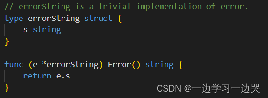 Go language - custom error